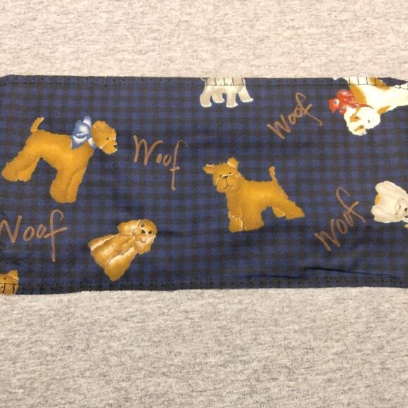 X-LARGE Heather Gray T Shirt Unisex - Navy Puppy print NEW - Picture 2 of 11